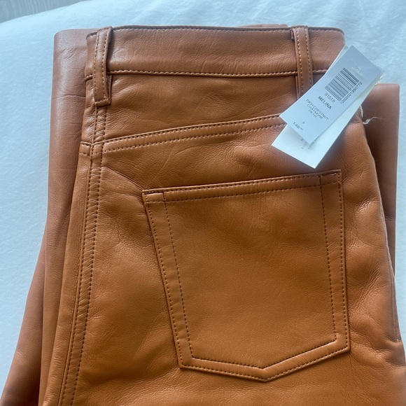 Aritzia Wilfred The Melina Pant Regular Length Size 4 Rich Chestnut Colour - Picture 2 of 6